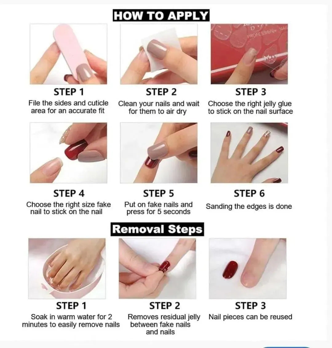 Double Size Glitter Diamond Press On Nails – Luxury Bridal & Party Wear Fake Nails