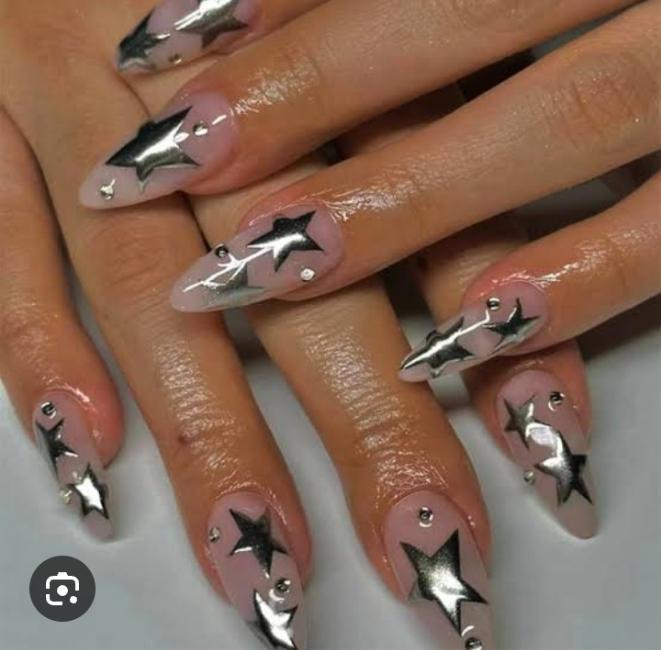 Crystal Decor Stick On Acrylic Nails – Reusable Multicolor Press On Nails for Daily Wear