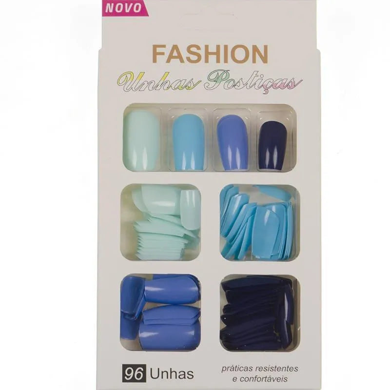 Fashion Fake Nails Lixa100180 – Nude Tone Reusable Acrylic Press On Nails