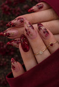Romantic M Fake Nails for Women 100 Pcs – Natural Look Reusable Press On Nails
