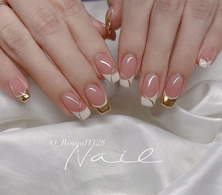 French Tip Nails 144 Pcs Nude Shades – Reusable ABS Press On Nails for Professional Manicure